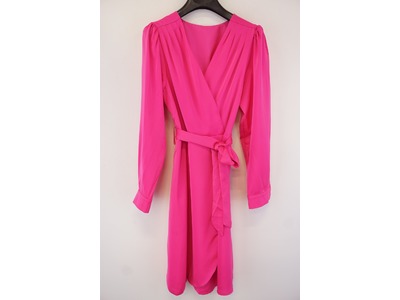 Garde-robe - Halflang Kleedje - Fluo roze