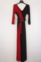 Rinascimento - Lang kleed - Zwart-rood
