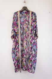 Garde-robe - Gilet - Blauw-roze