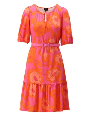 K-design - Kort Kleedje - Fushia-oranje