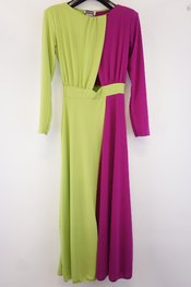 Garde-robe - Lang kleed - Groen-paars